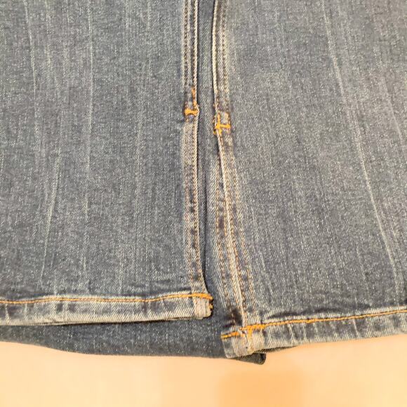 Warp + Weft Straight High Rise Midtone Blue Jean Size 12 - Picture 4 of 10